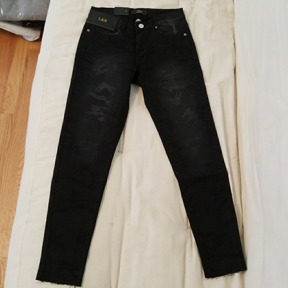 Lucky & Blessed black jeans